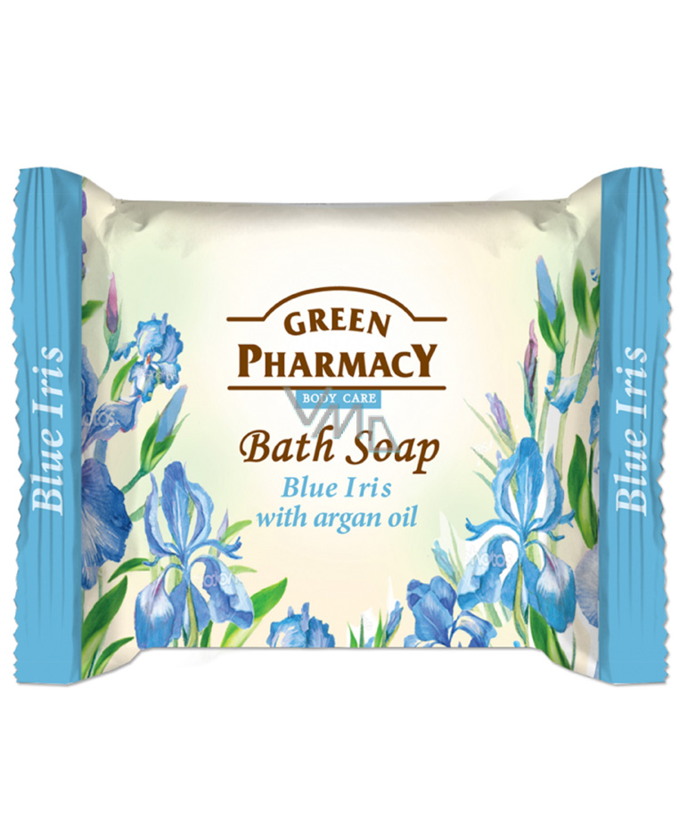 Green Pharmacy Bath Soap Bar Blue Irys With Argan Oil 100g